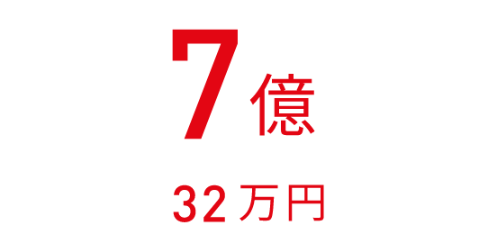 7億32万円